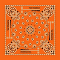 Standard Imported Orange Bandanna